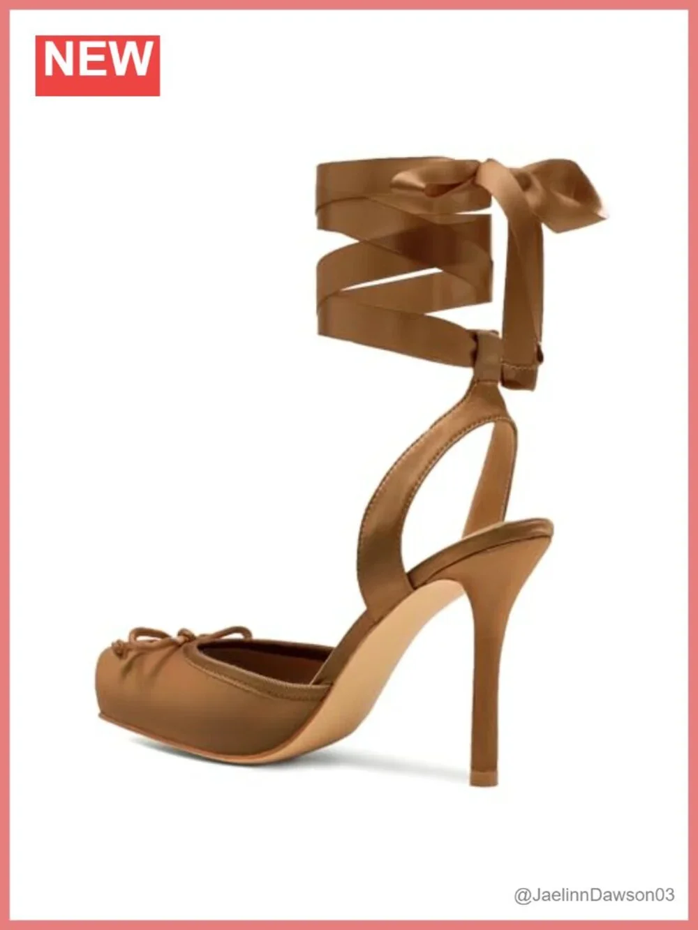 Satin Ballet Heels for Women Closed Square Toe Bow Stiletto Pumps
